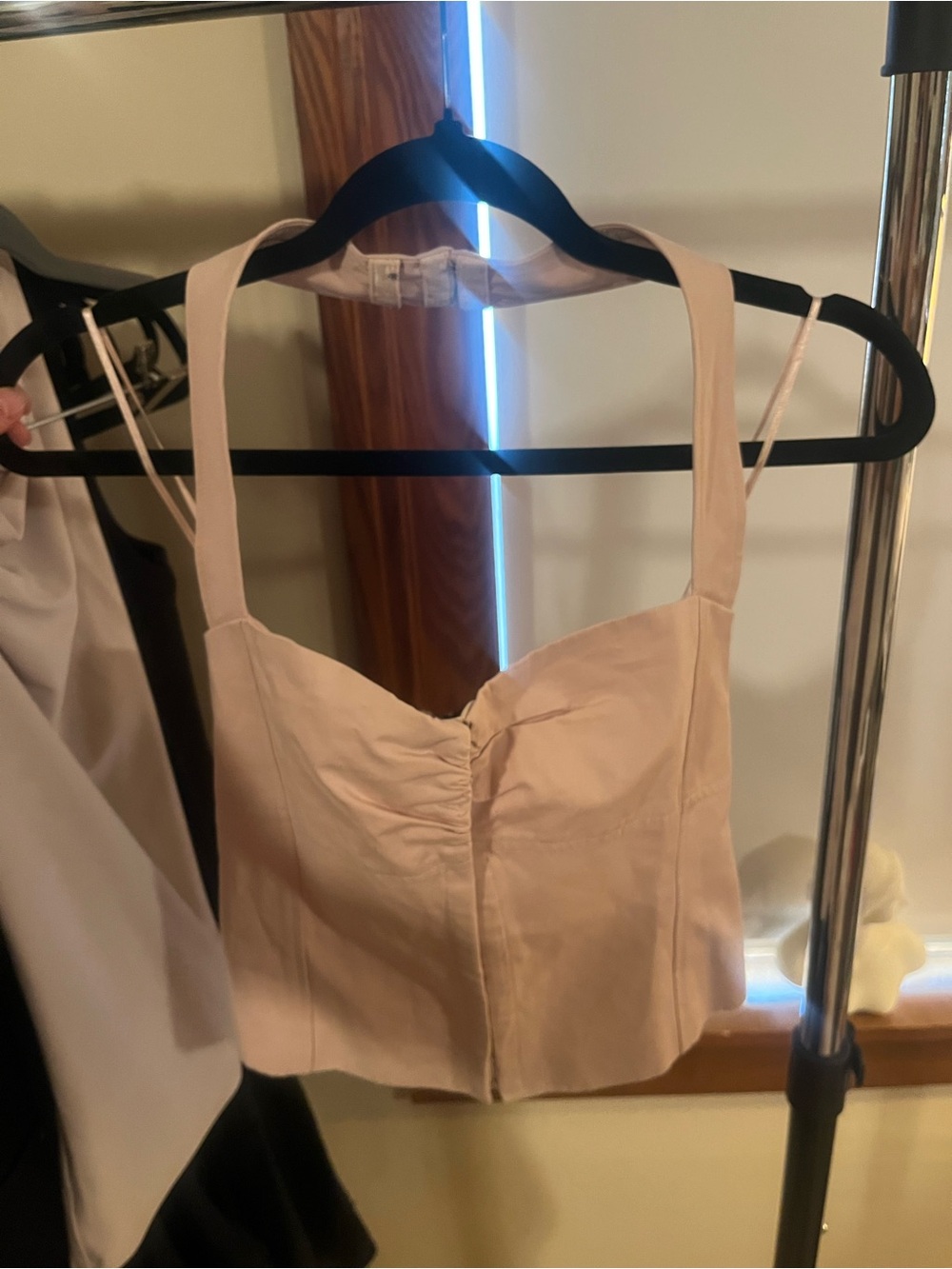 Zara light pink halter top